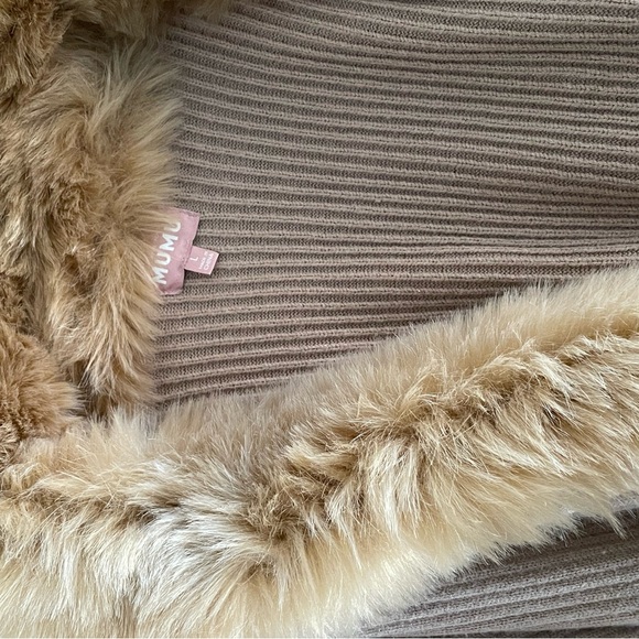 Show Me Your Mumu long maxi length faux fur collared cardigan - Picture 6 of 6